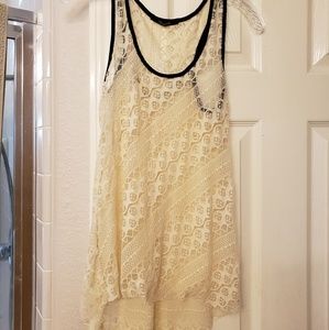 Creme Lace top
